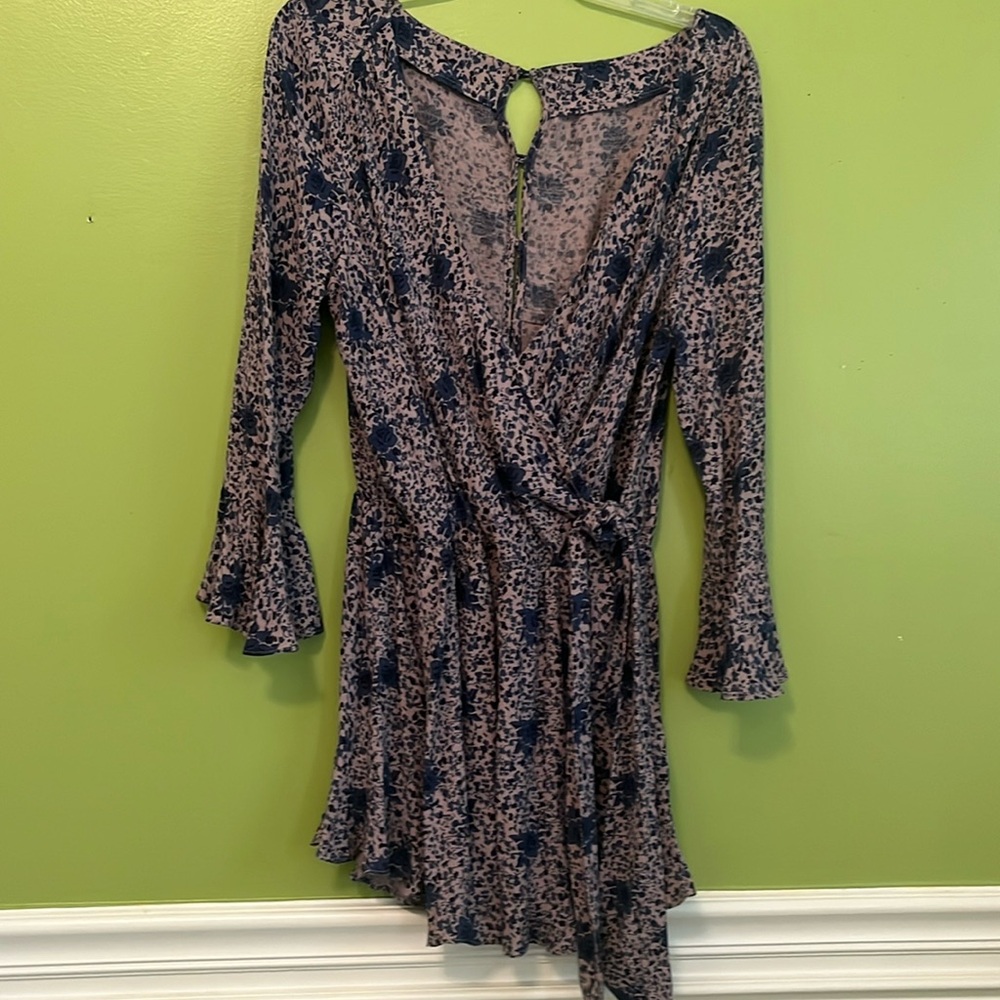 EUC Free People Faux Wrap Mini dress